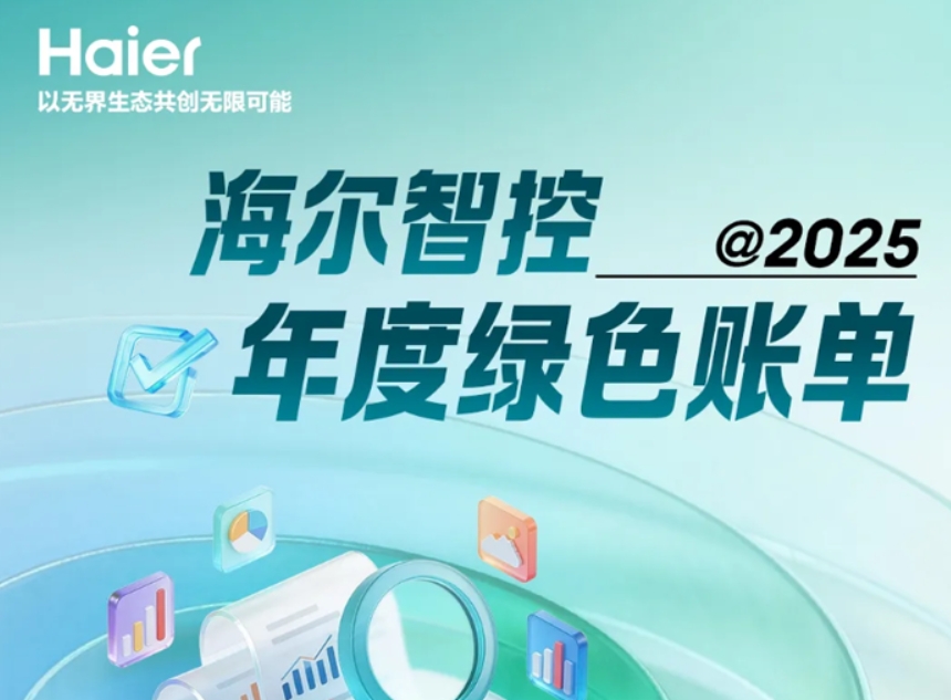  绿色账单 | 一图回顾海尔智控2025年度绿色账单 